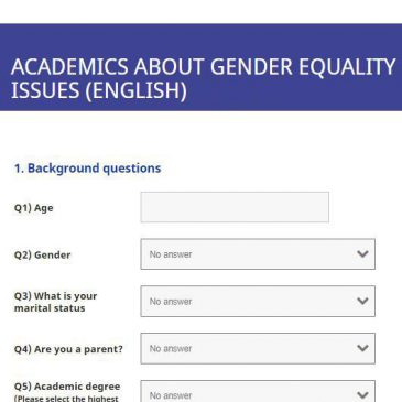Empirical Survey Tool for Investigating the Academic Staff`s Opinion on Gender Equality Issues