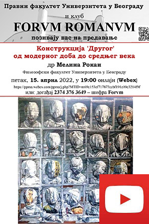 Lecture of Dr. Melina Rokai “Constructing the ‘Other’ – from the Modern Age to the Middle Ages”