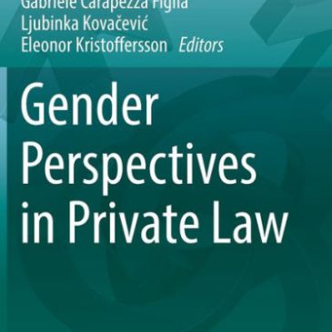 Book ‘Gender Perspectives in Private Law’