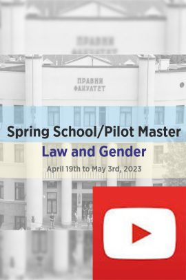 Spring School: Gender Perspective of Labor Law